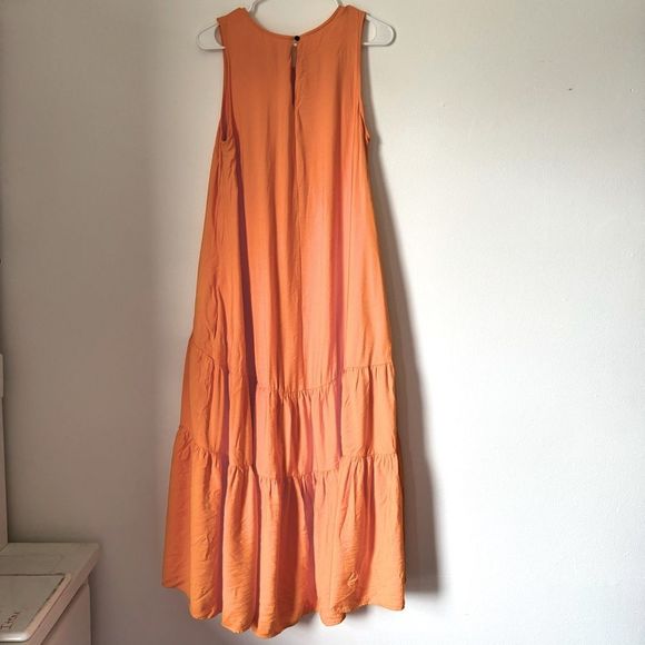 Anthropologie Orange Midi Dress - Picture 7 of 7